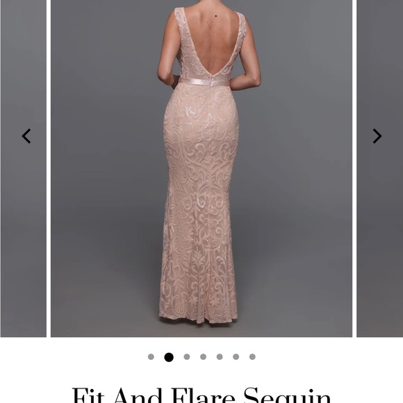 Avery Austin dress 80091 in size 6 petite (never worn) - Picture 4 of 5